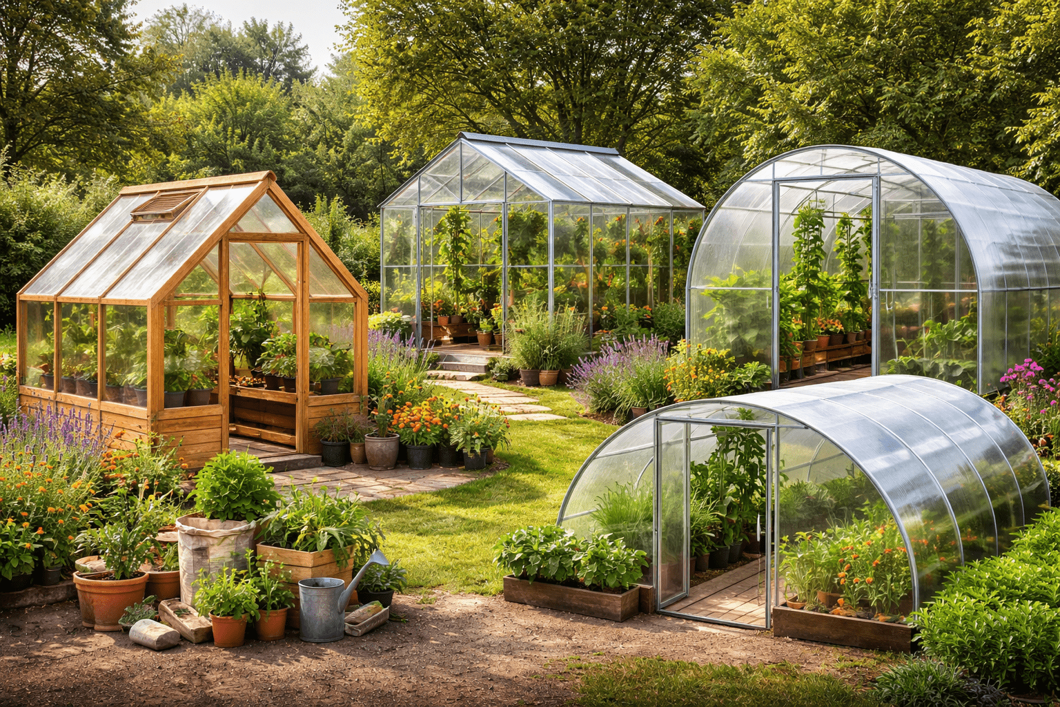 erinevad kasvuhooned